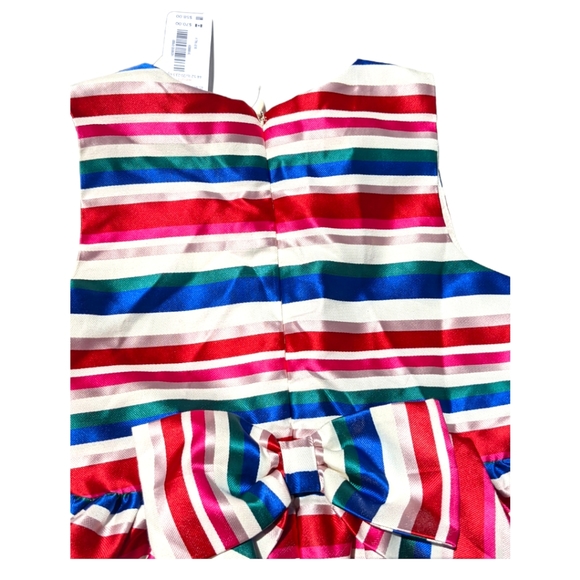 Gymboree size 6 Holiday Striped Dress - Picture 4 of 6